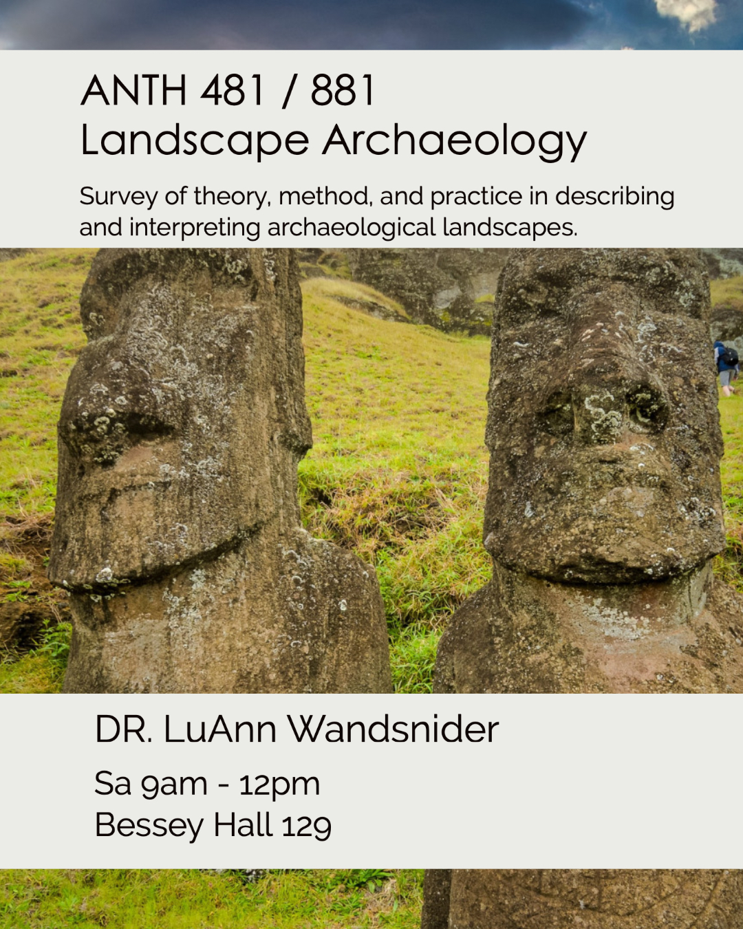 ANTH 481/881: Landscape Archaeology