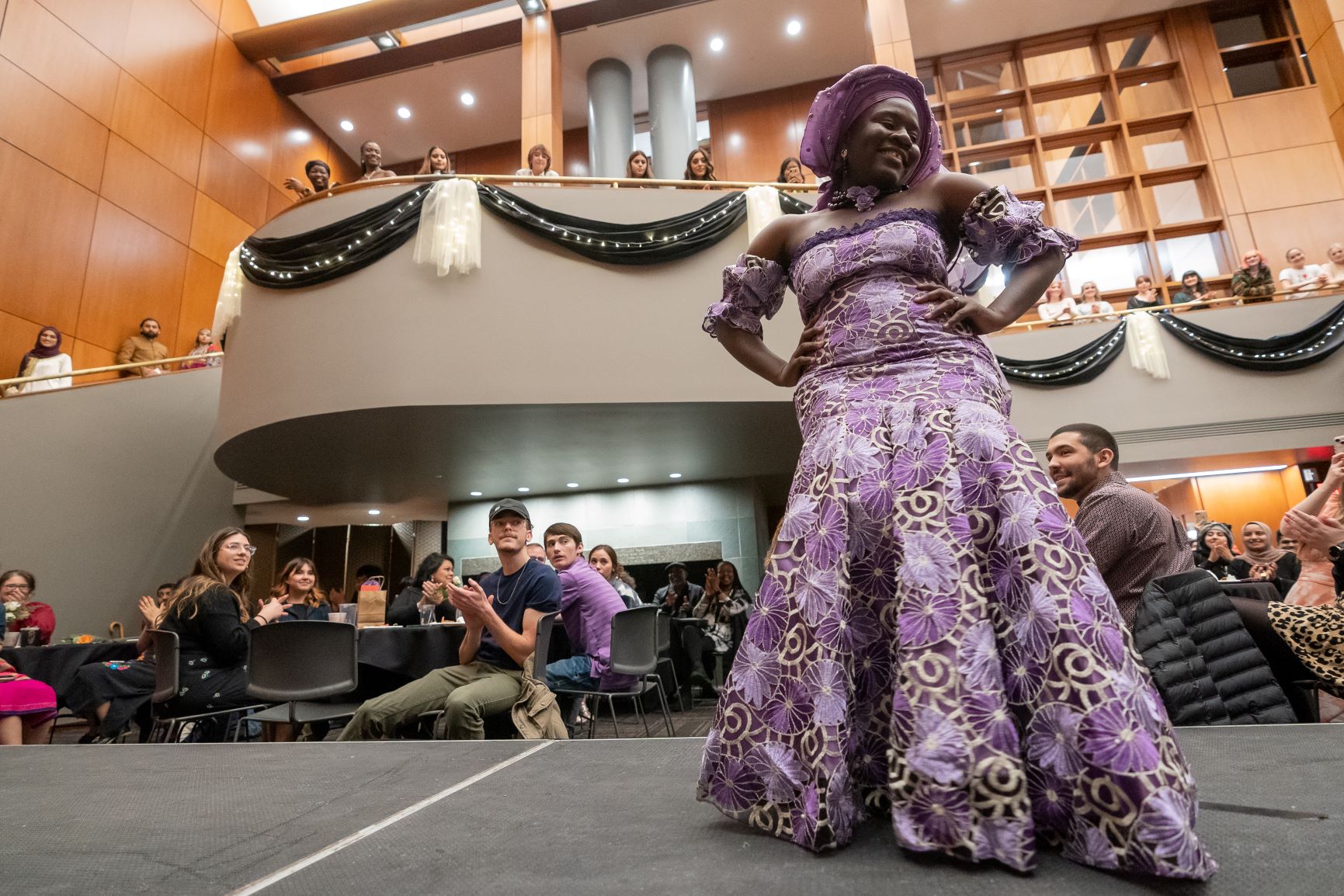 Hosted at the Wick Alumni Center, the highlight of Global Glam included 40 students modeling traditional clothing from their country as well as clothing from student designers and local retailers. // Jordan Opp, University Communication