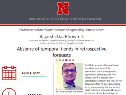 Environmental and Water Resources Engineering Seminar Series- April 1st