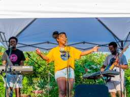 The front cover of the 2021 report features Live Lyve Band, a group of Nebraska students from Rwanda, performing at a community concert that celebrated the end of one of the College of Business’s Global Experience courses last summer. Photo Credits: Garre