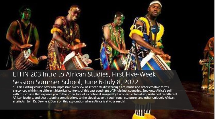 ETHN 203: Intro to African Studies, First Five-Week Summer Session