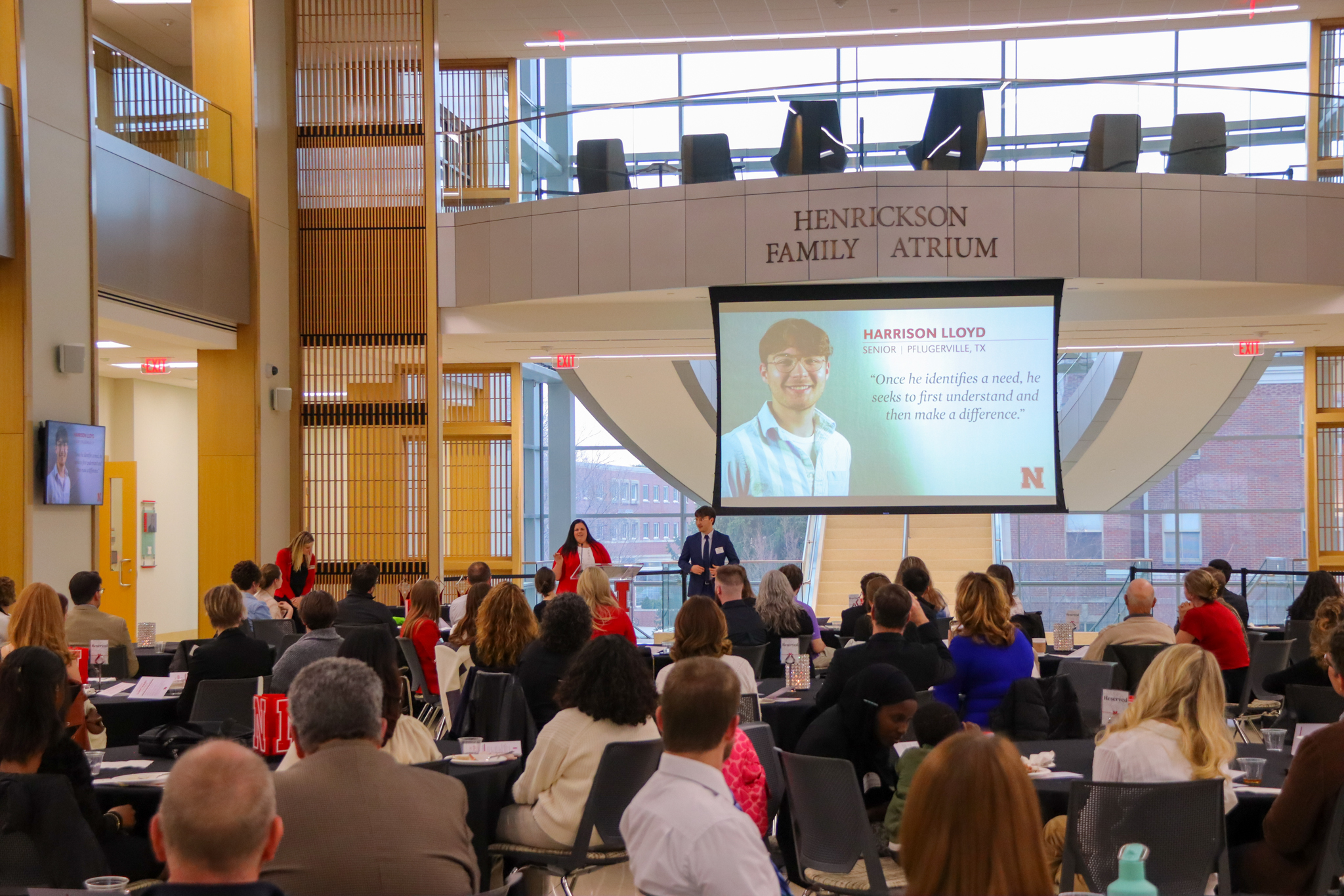 The Student Luminary Awards were announced during a reception at Howard L. Hawks Hall April 1.
