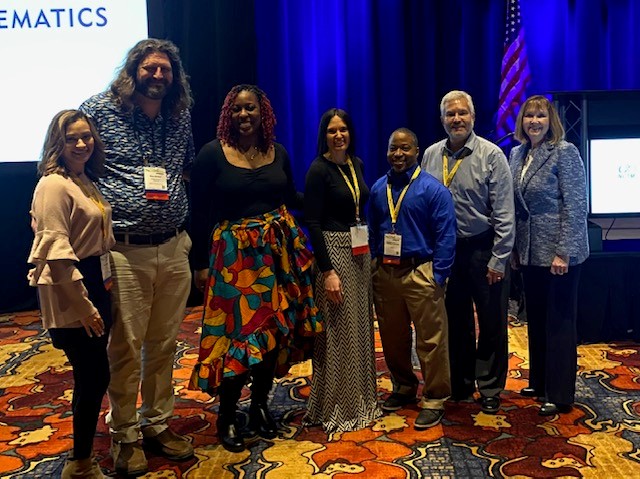 Karla Bandemer (center) and the NCTM Indy conference committee 