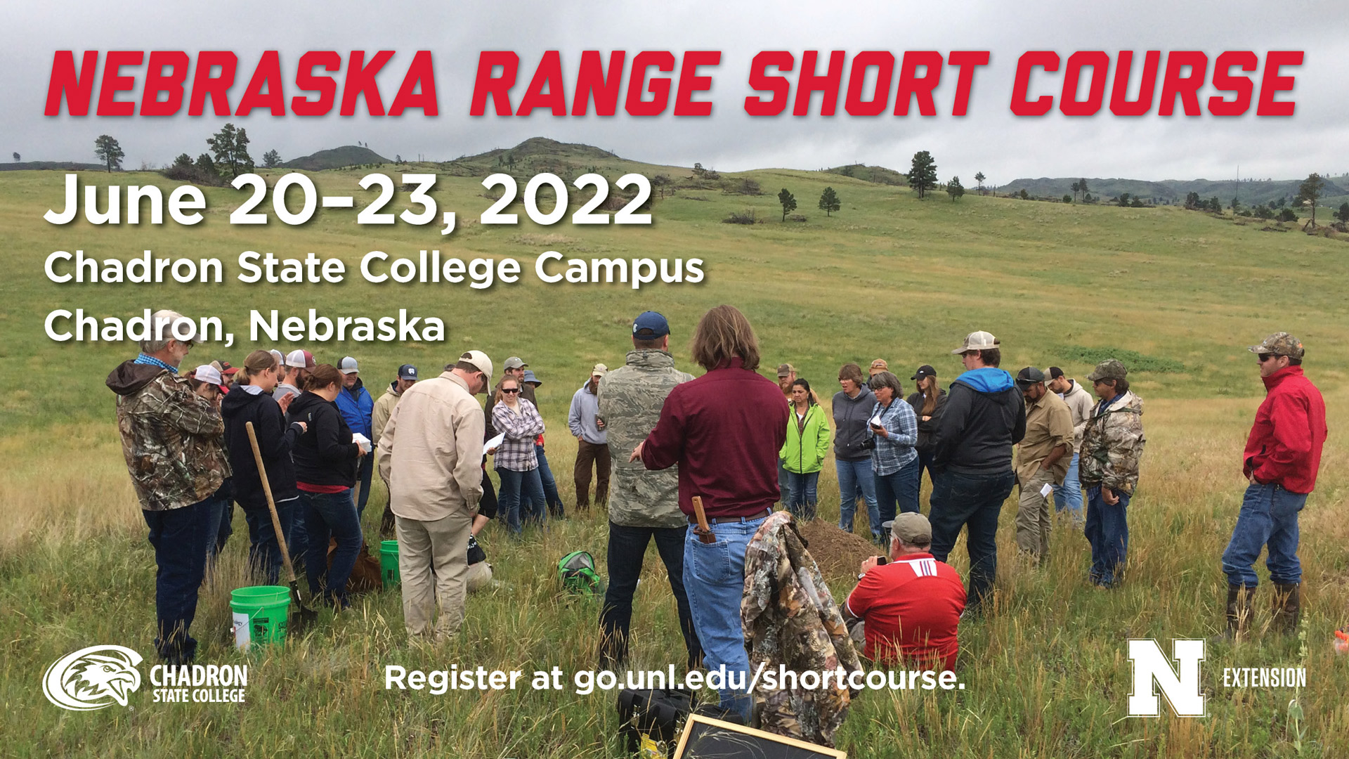 The Nebraska Range Short Course will be held at Chadron State College June 20–23. Sponsored 