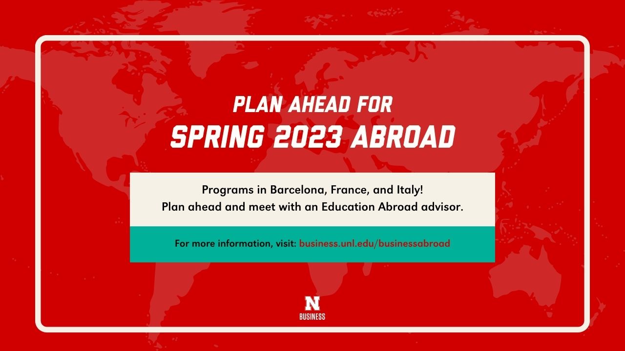 Spring 2023 Study Abroad! Announce University of NebraskaLincoln