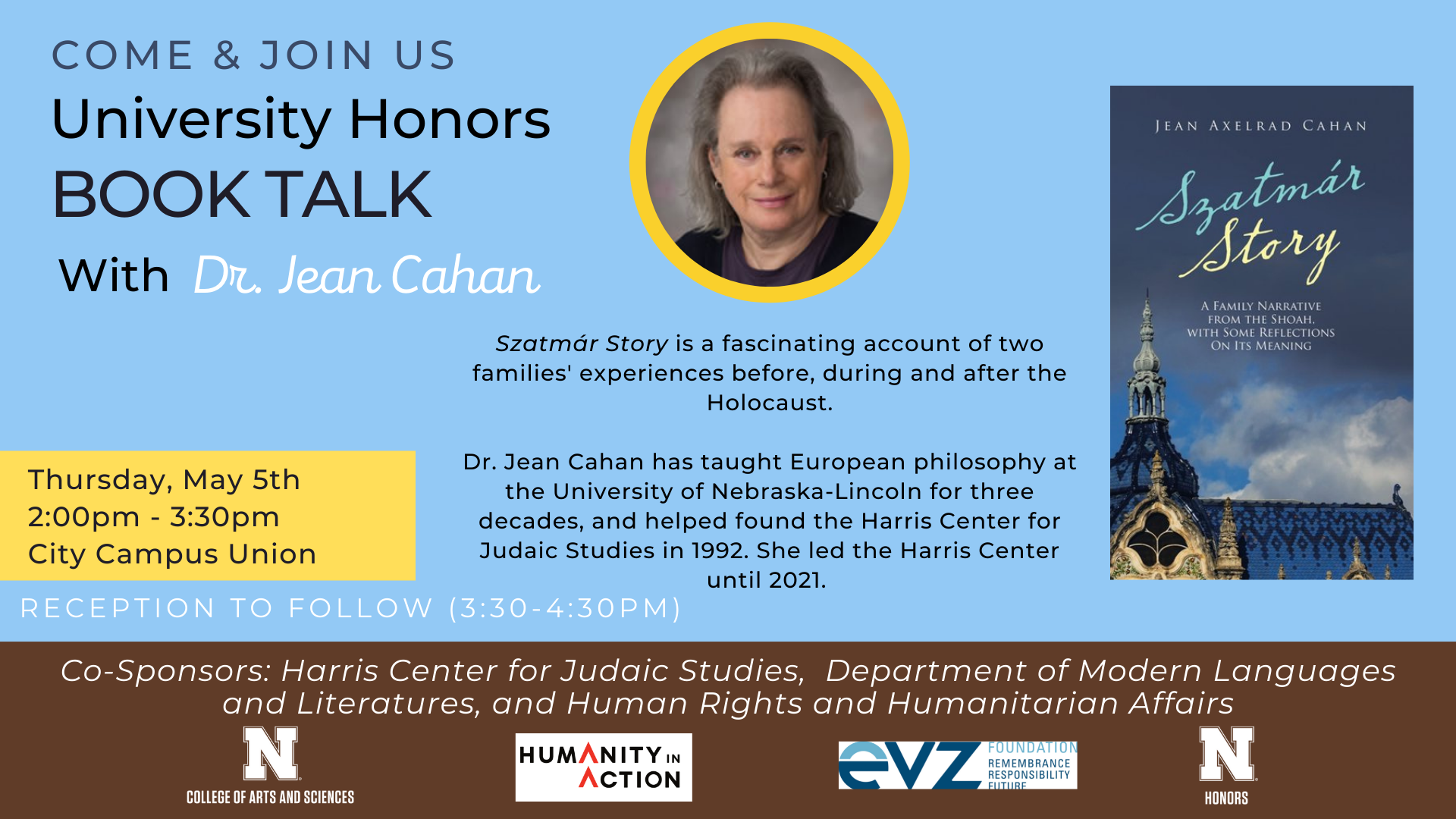 Join us for a book talk with Dr. Jean Cahan!