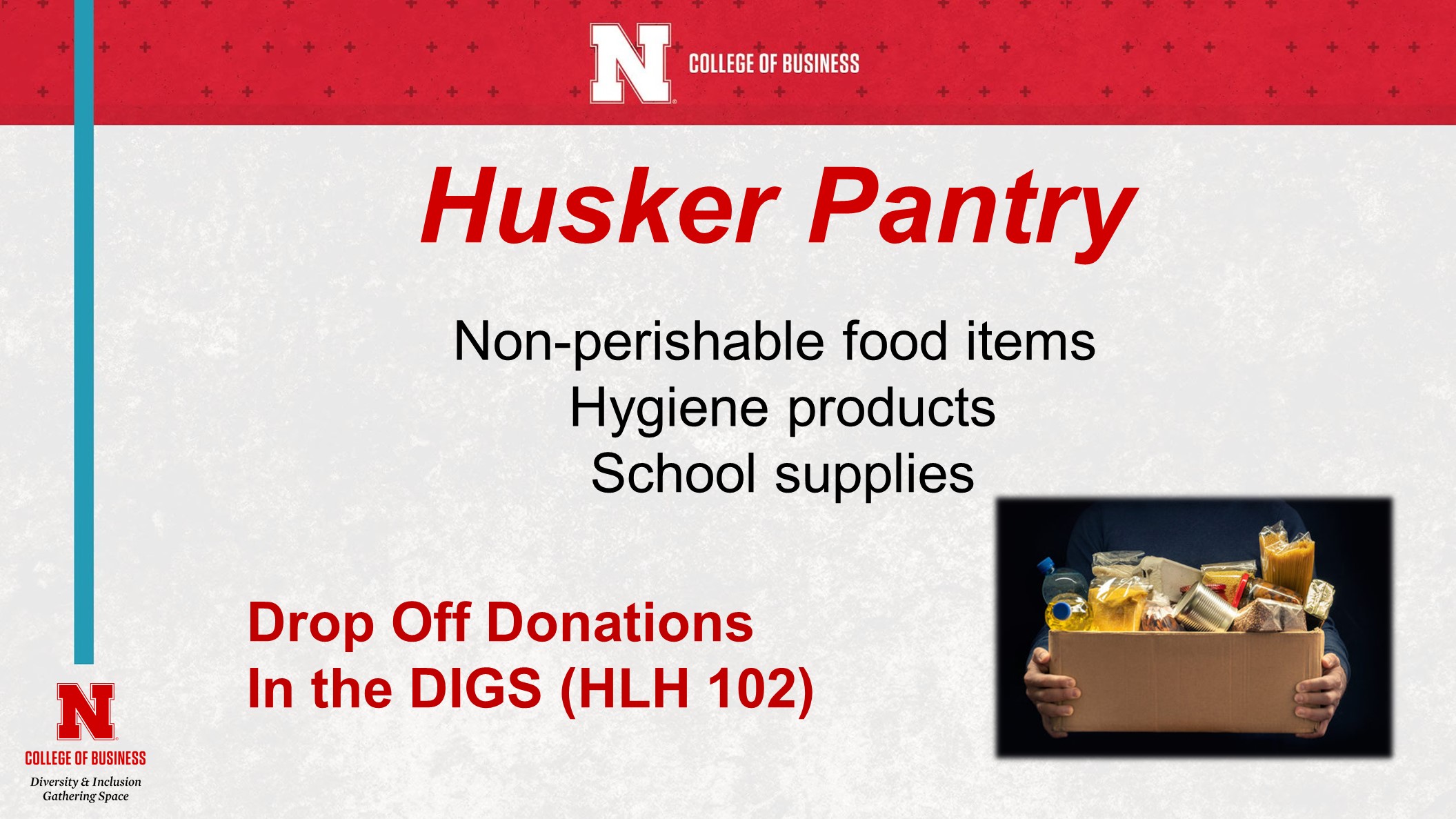 Husker Pantry Accepting Donations