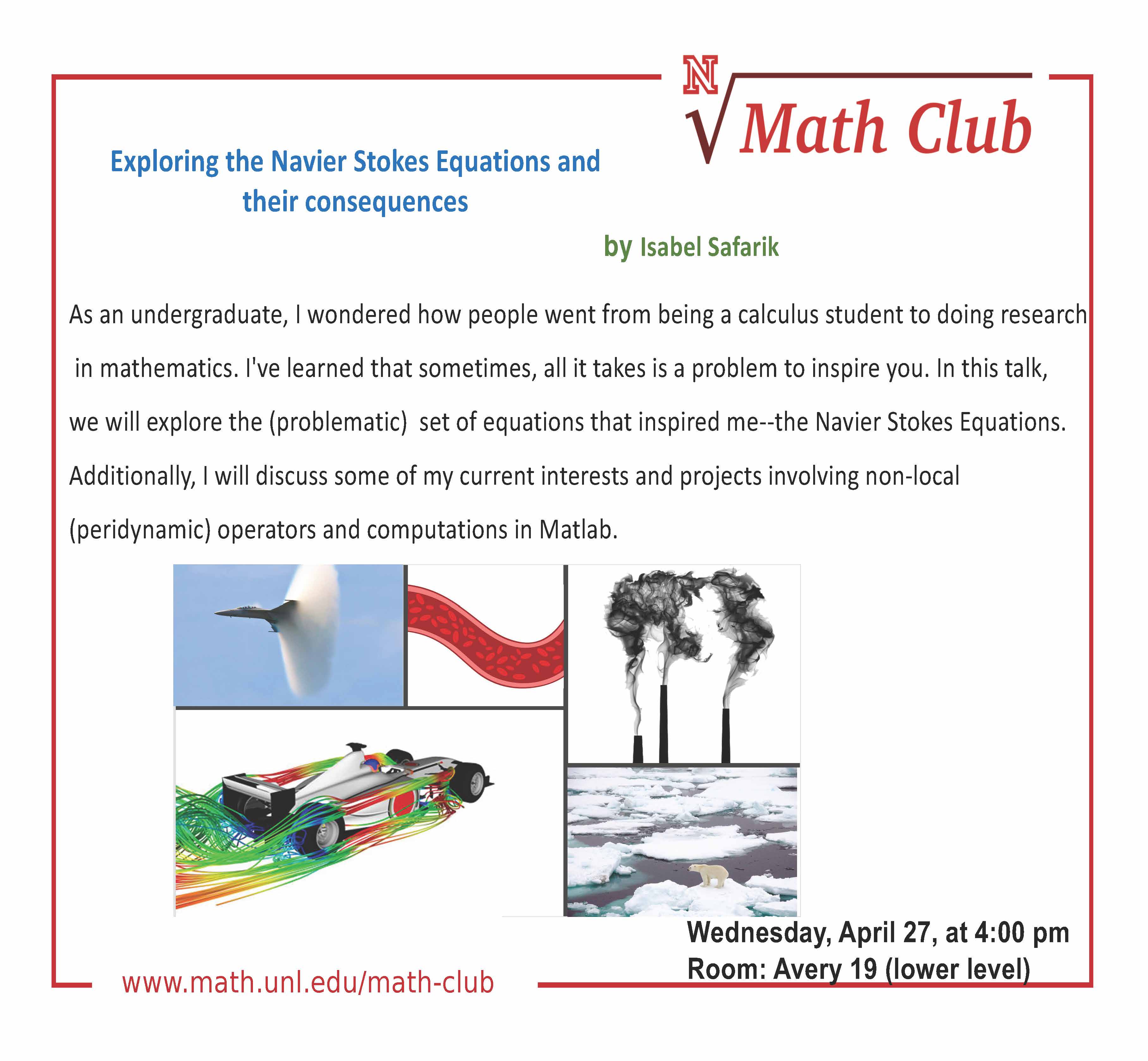 Math Club Event: Isabel Safarik (UNL Mathematics)