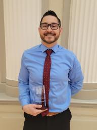 Justin Andersson, former OPS science coach and science teacher, and current Educational Psychology doctoral candidate, has received the 2022 CEHS Graduate Teaching Award.