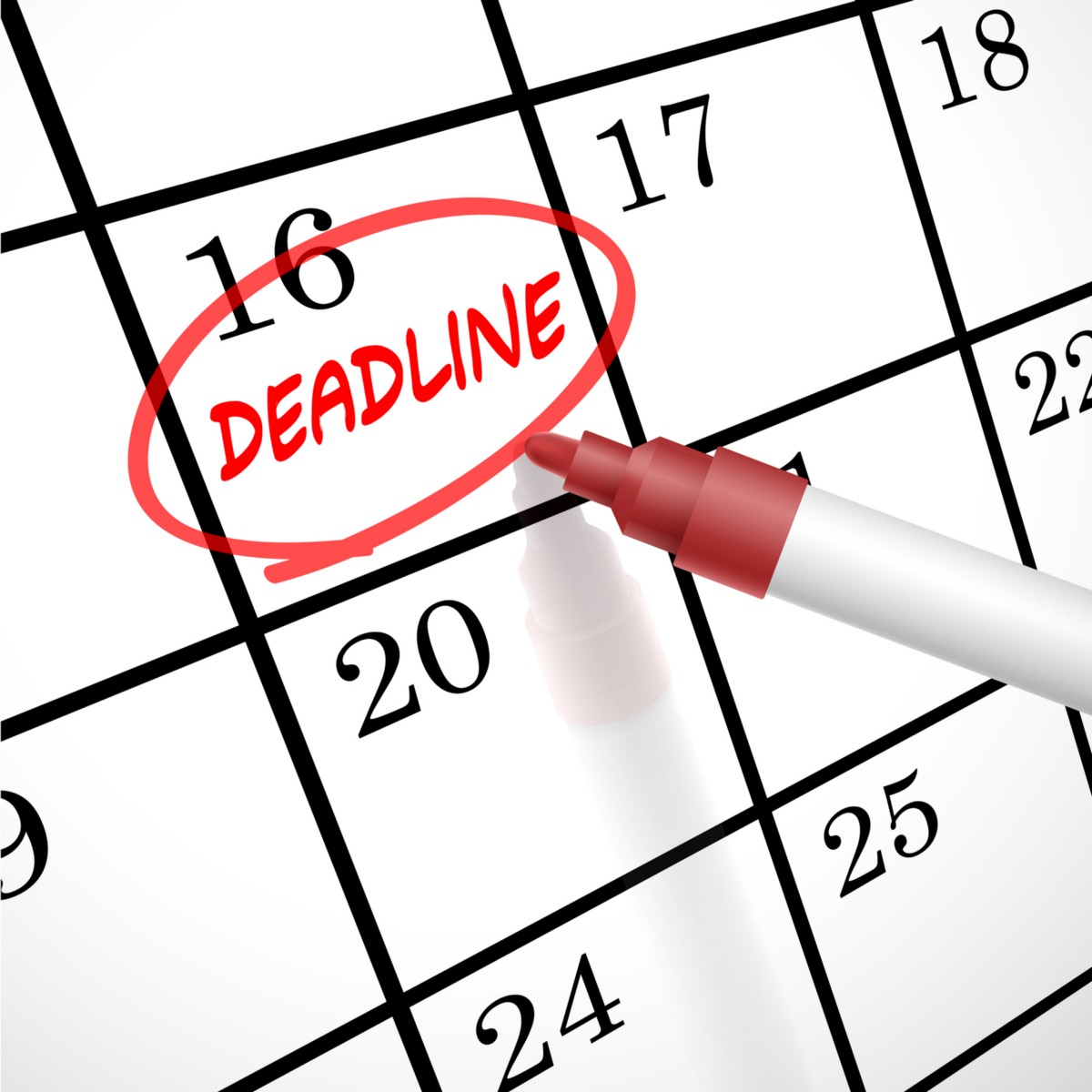 Deadlines Approaching!