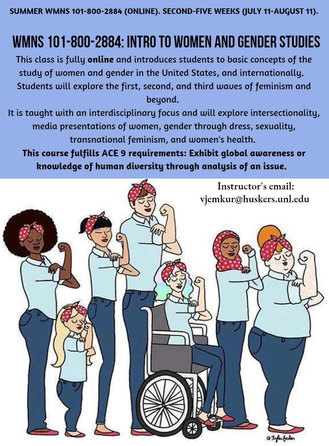 WMNS 101-800-2884: Introduction to Women and Gender Studies