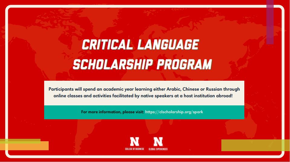 Critical Language Scholarship Program Announce University of