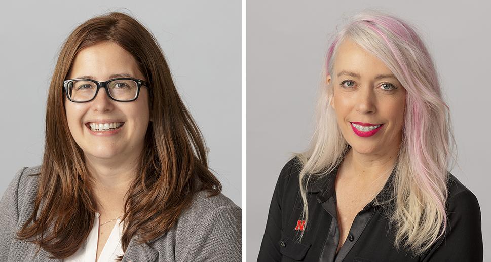 Michelle Harvey (left) and Jen Landis are each offering courses as part of the Nebraska Alumni Association's Future Husker University on July 15.