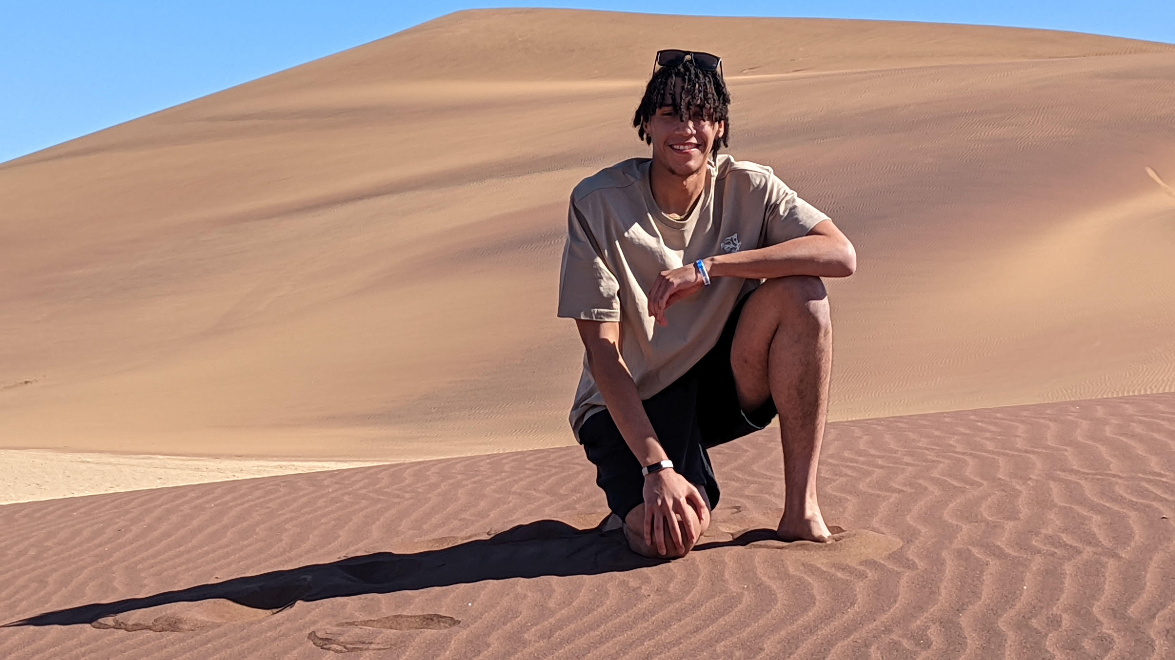 Sam Bates in Namibia