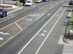 Road diets are options to make a street more friendly for pedestrians and bicyclists, among other safety benefits.