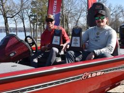 AJ Lincoln and Garrett Woockman brought home cash and prizes at the National Bass Anglers Association Championship.