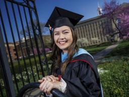 Nebraska’s Kristlin Bright, a TRIO graduate assistant from South Sioux City, will earn a master’s degree in counseling psychology during spring 2022 commencement.