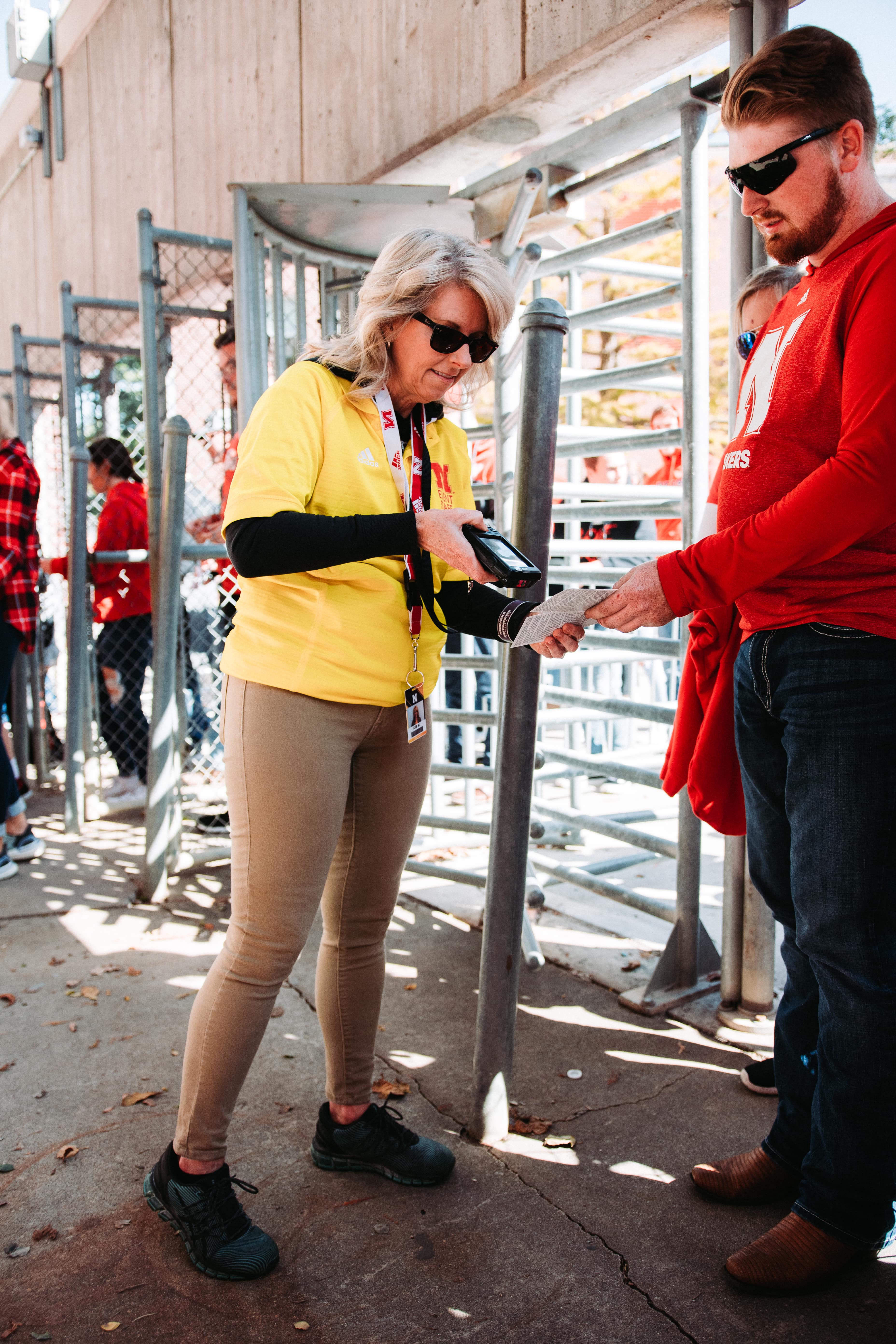 The Nebraska Event Staff is responsible for providing the Ultimate Fan Experience for the greatest fans in the world. The Ultimate Fan Experience is attained through diligent security, enforcement of procedure, courteous fan interactions, an inviting mann