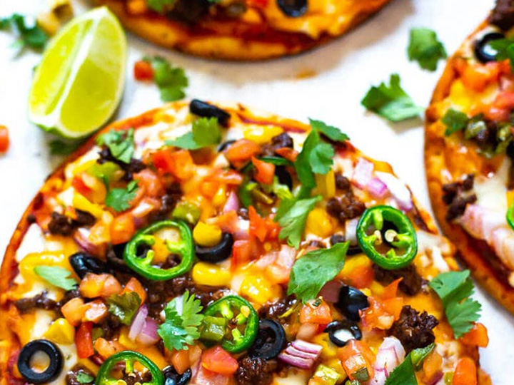 Mini Taco Pizzas