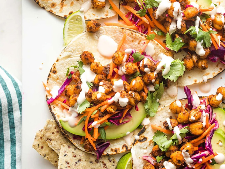 Crispy Chickpea Tacos with Slaw are one of the Meal Kit Monday options for orders due Nov. 16.