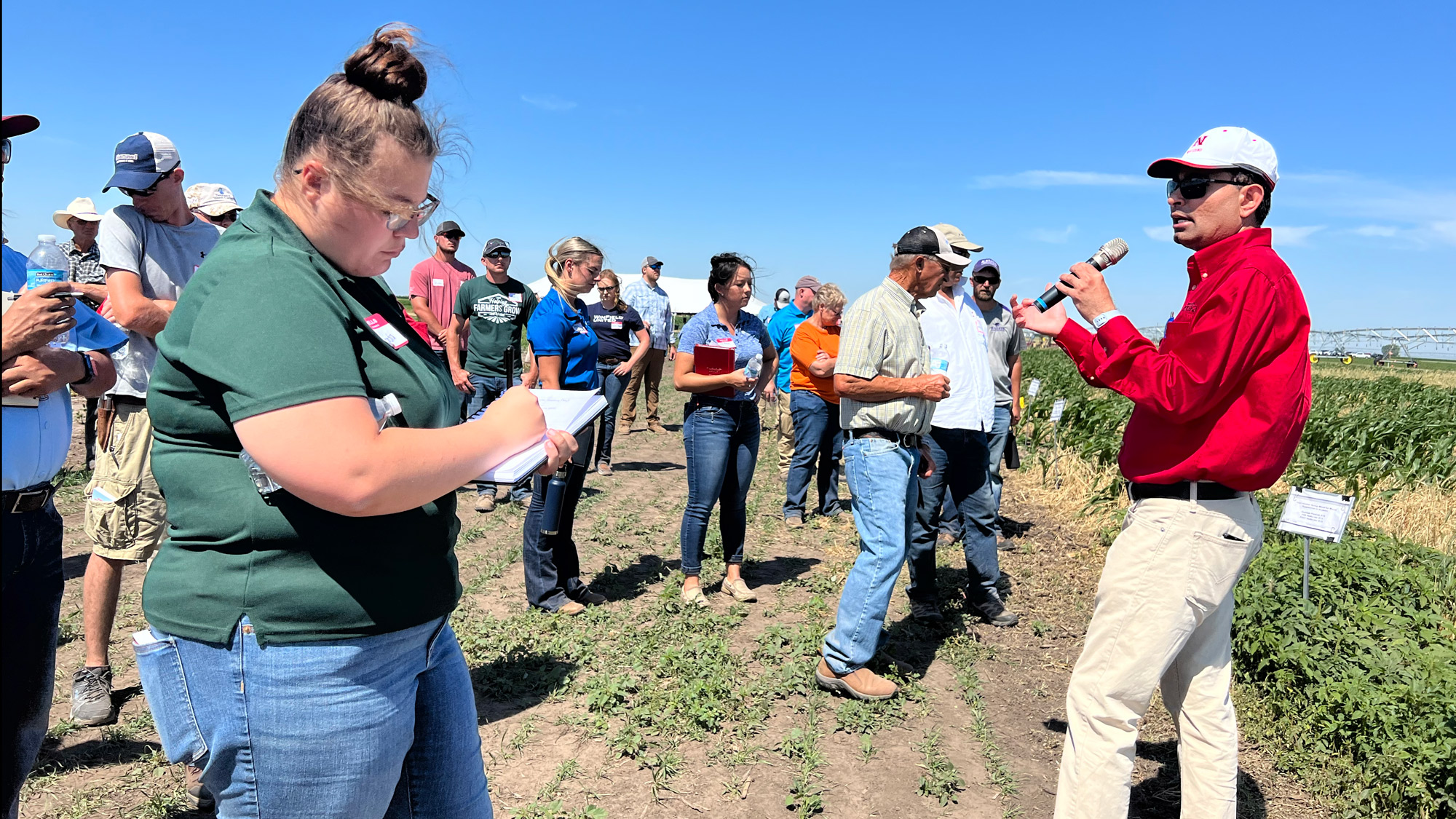 Amit Jhala, Department of Agronomy and Horticulture associate professor and Extension weed management specialist, discusses management of glyphosate-resistant weeds in corn and soybean.