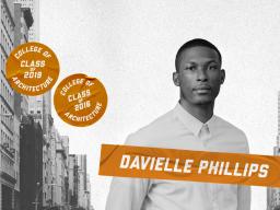 Davielle Phillips, an architectural designer at Holland Basham Architects, is using his experiences to mentor future Husker graduates.