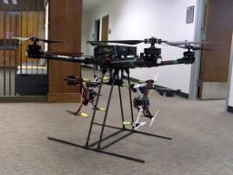 A drone in the Schorr Center.