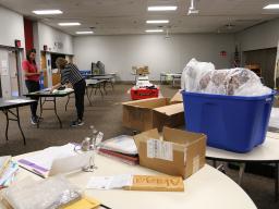 4-H exhibits being brought to  Extension office for 2021 Nebraska State Fair.