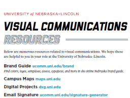 Preview of the Visual Communications Resources Checklist