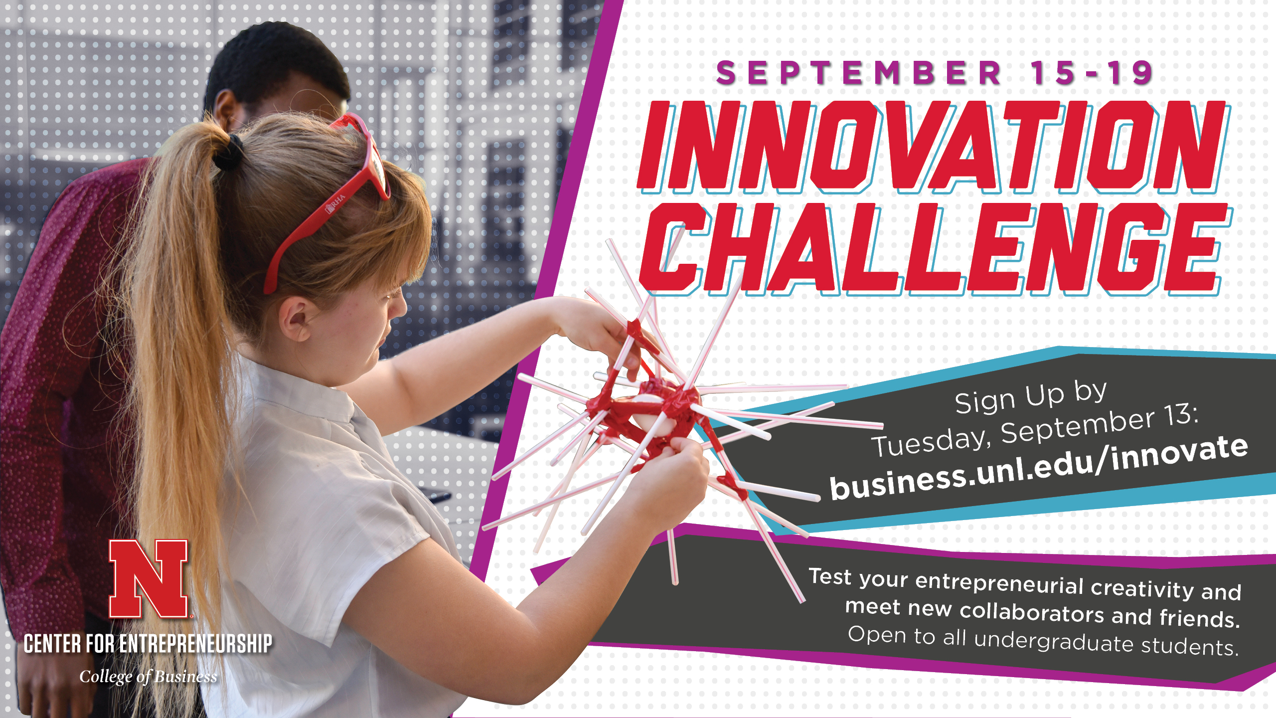 Innovation Challenge. Sign up by Sept 13.
