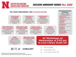 CAST Success Workshop Series Fall 2022