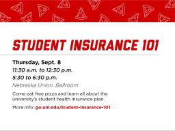 Graduate assistants who are automatically enrolled in the insurance plan are strongly encouraged to attend. 