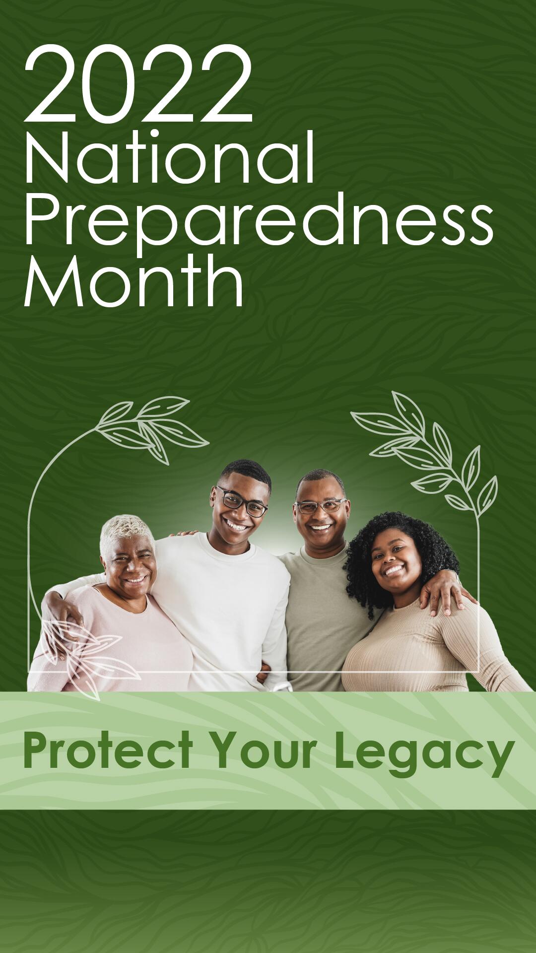 2022 National Preparedness Month Theme A Lasting Legacy Announce