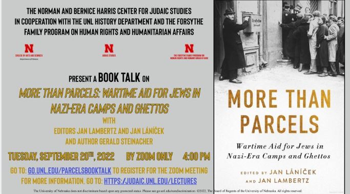 A book talk on More Than Parcels: Wartime Aid for the JEws in Nazi-Ero Camps and Ghettos