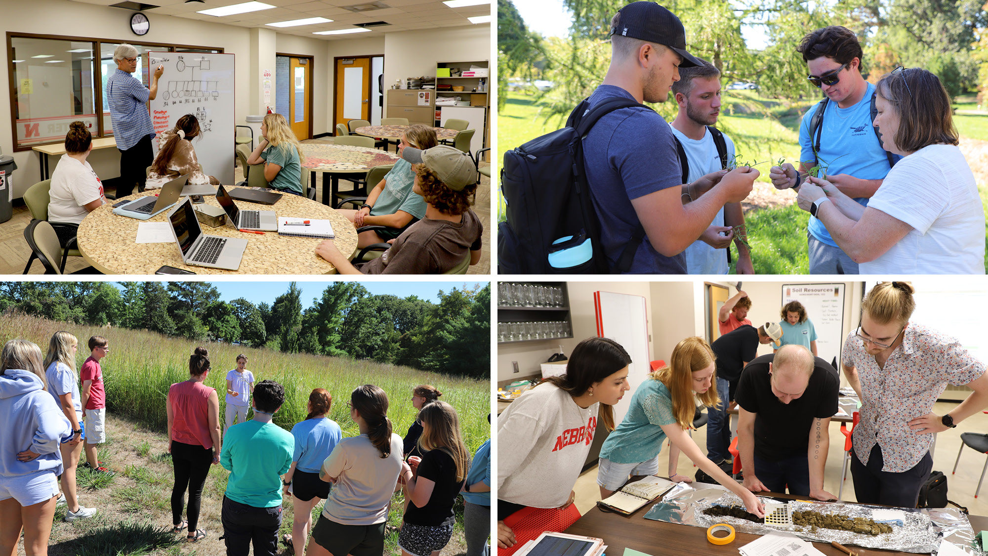 Experiential learning began the first week of classes for students in the Department of Agronomy and Horticulture. 