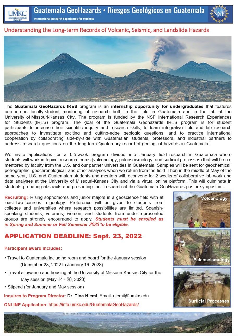 Guatemala GeoHazards IRES Program