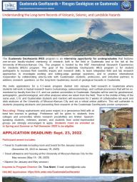 Guatemala GeoHazards IRES Program