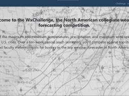 WxChallenge Forecasting Competition