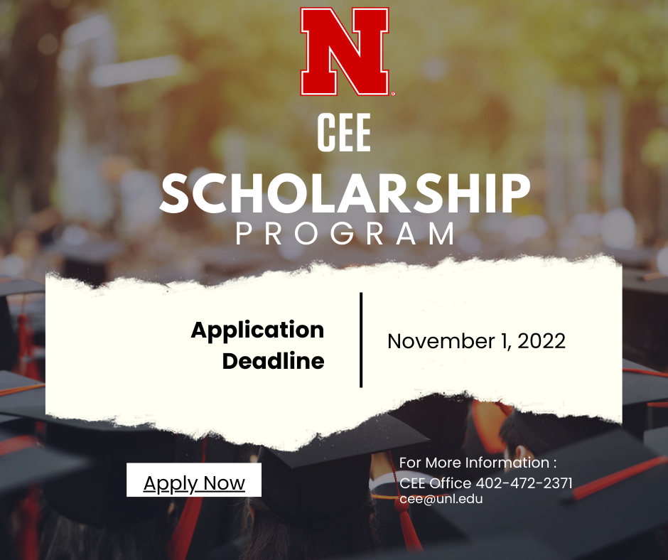 CEE Scholarship Applications Now Open! Announce University of
