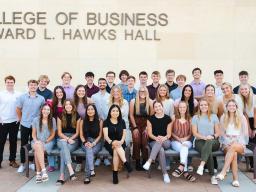 The Clifton Strengths Institute at Nebraska recently welcomed 34 new students into the Clifton Builders Program. The students declare a Clifton Builders Management major or minor and choose one of three tracks: business builder, team builder or community 