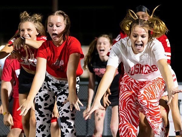 Students entertain crowds with dance performances during Showtime at Vine Street Fields in 2021. Homecoming at the University of Nebraska–Lincoln is set for Sept. 25–Oct. 1, 2022. [Student Affairs]