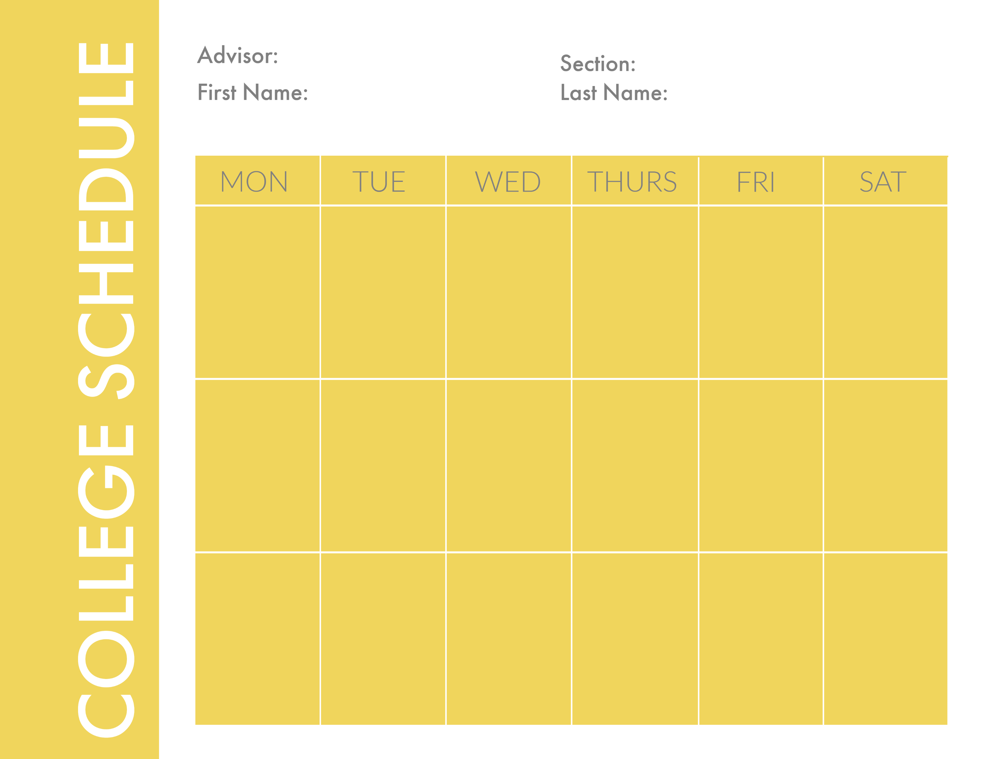 College Schedule