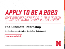 Apply to be a 2023 Orientation Leader