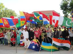 International Students at Homecoming Parade 2022