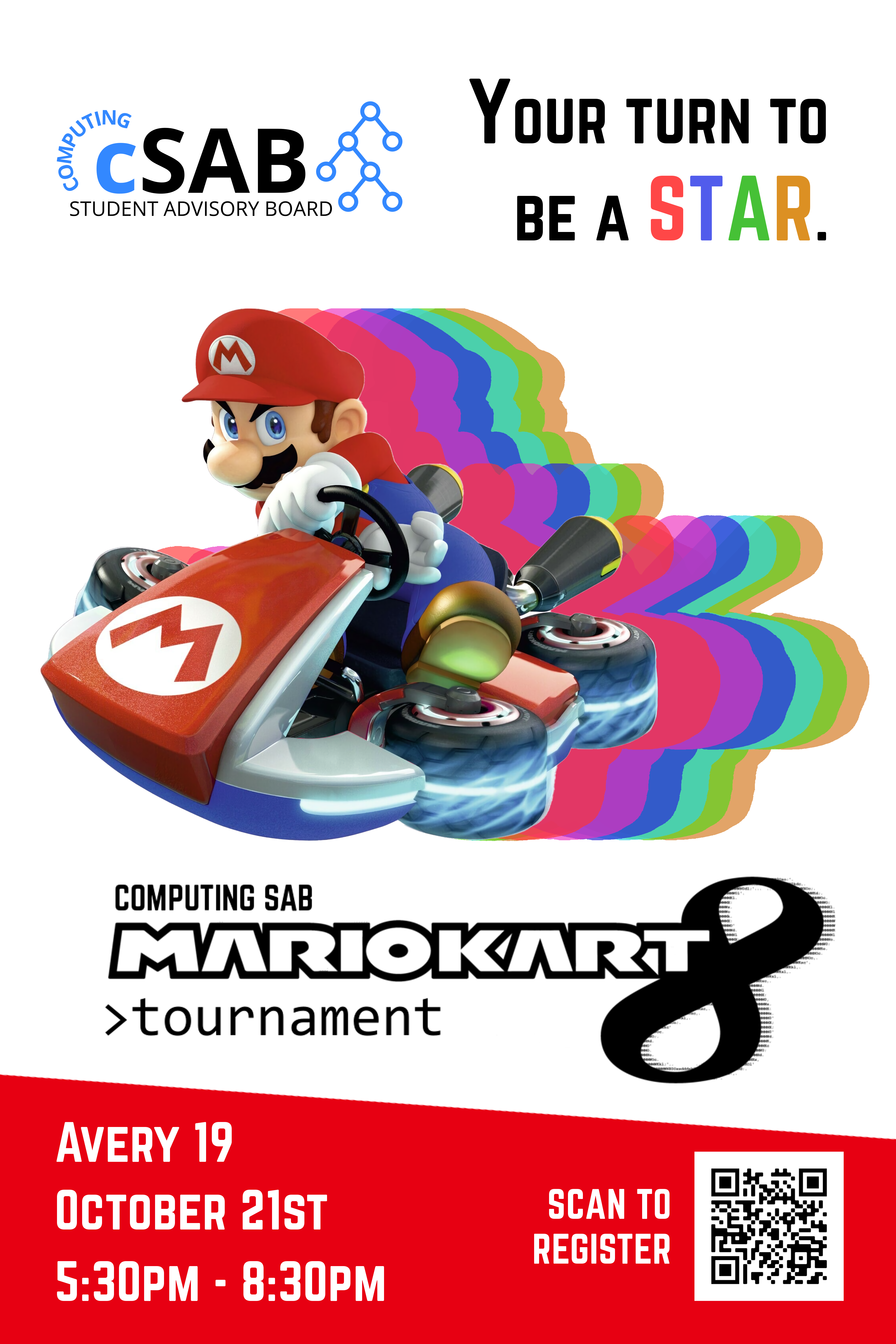 Attend cSAB-sponsored Mario Kart tournament this Friday