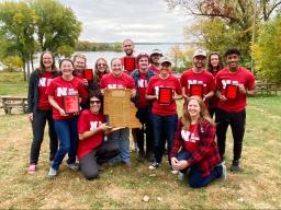 Nebraska’s Soil Judging team wins first-place overall at the Region 5 Soil Judging Contest. 