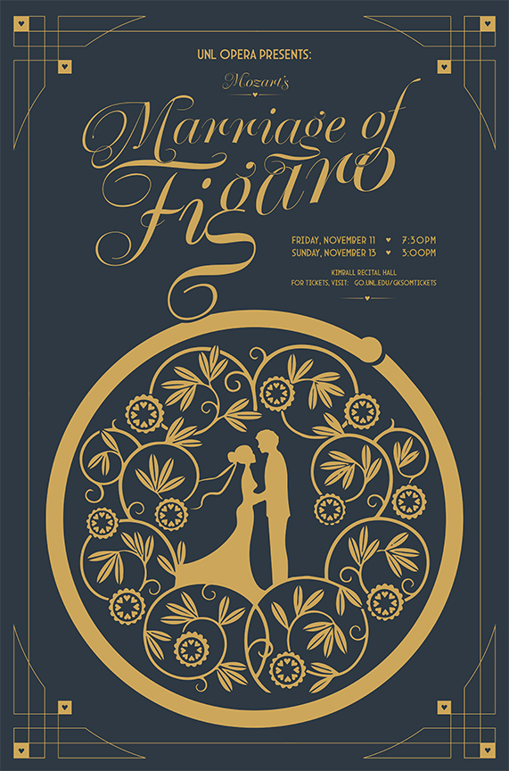UNL Opera presents Mozart's "The Marriage of Figaro" Nov. 11 and 13 in Kimball Recital Hall.