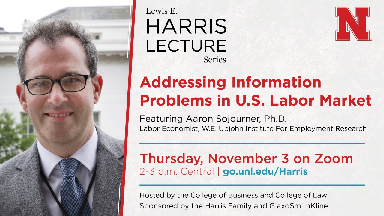 Harris Lecture to Address Info Barriers in U.S. Labor Market