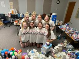 Did You Know: 8 Members of Delta Gamma-Kappa volunteered at Community Action last spring and sorted over 100 donated items. 