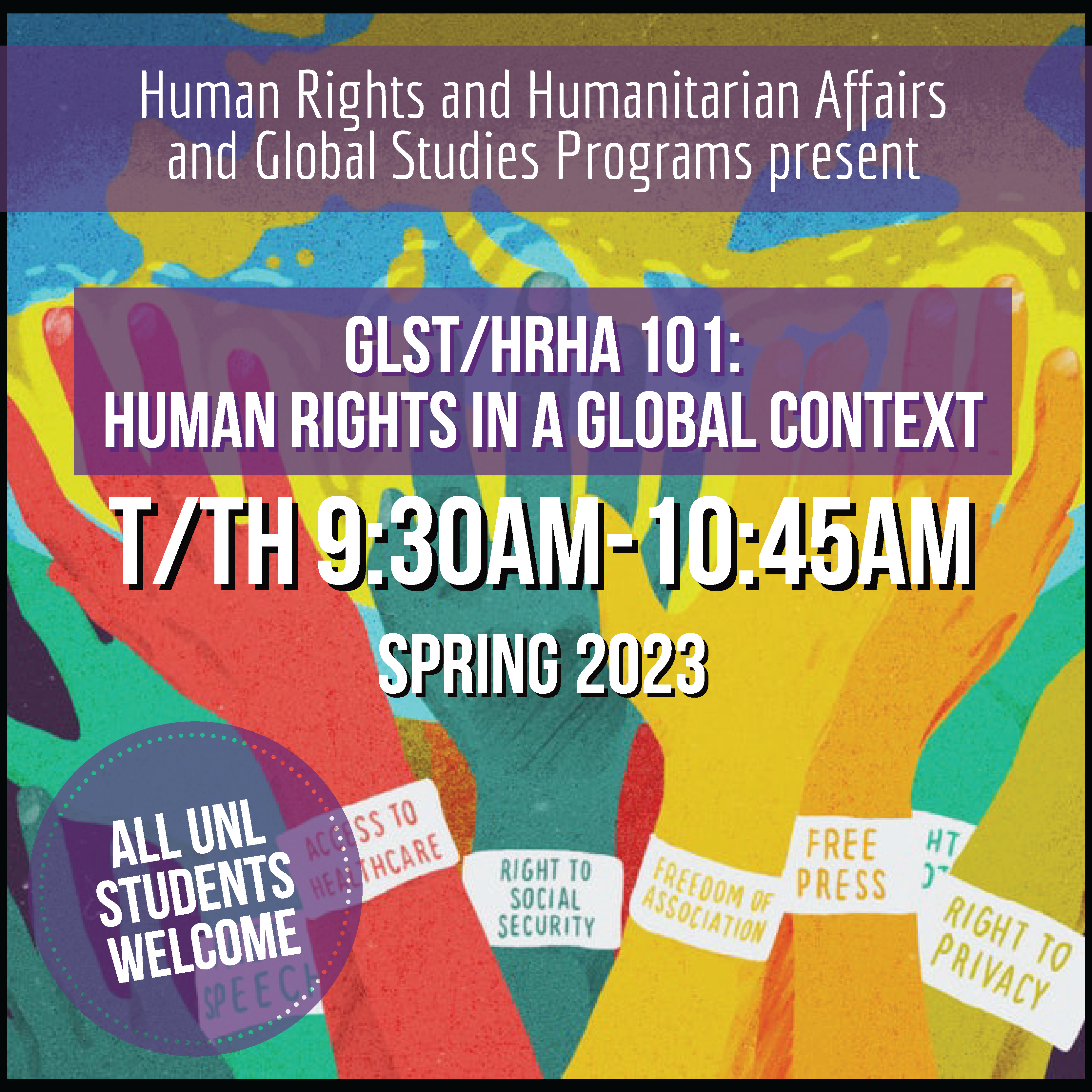 GLST/HRHA 101: Human Rights in a Global Perspective